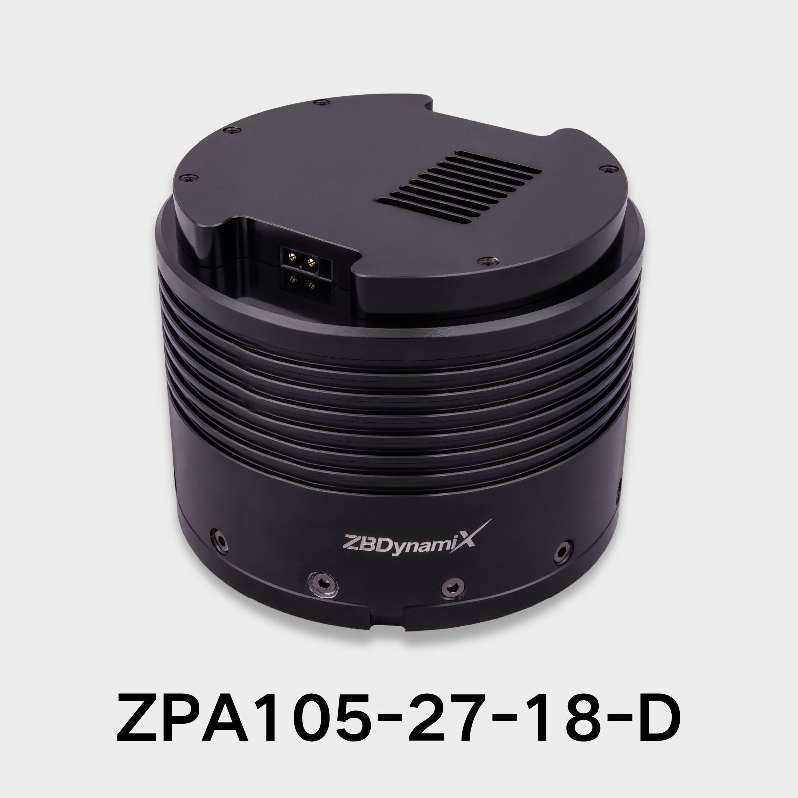 ZBDynamiX ZPA105-27-18-D High-Torque Planetary Joint Actuator | 400 Nm Peak Torque, 18:1 Ratio, OD112.5 mm