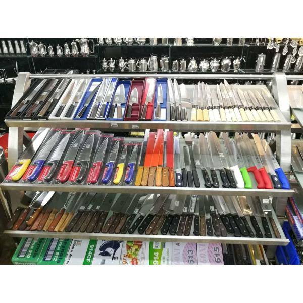 Коокварес нержавеющей стали 25км, западный нож хлеба стиля с черной пластиковой ручкой