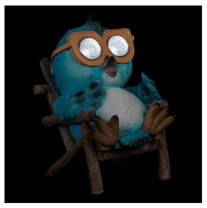 6.5 Inch 1.2V Owl Animal Shaped Solar Garden Lights