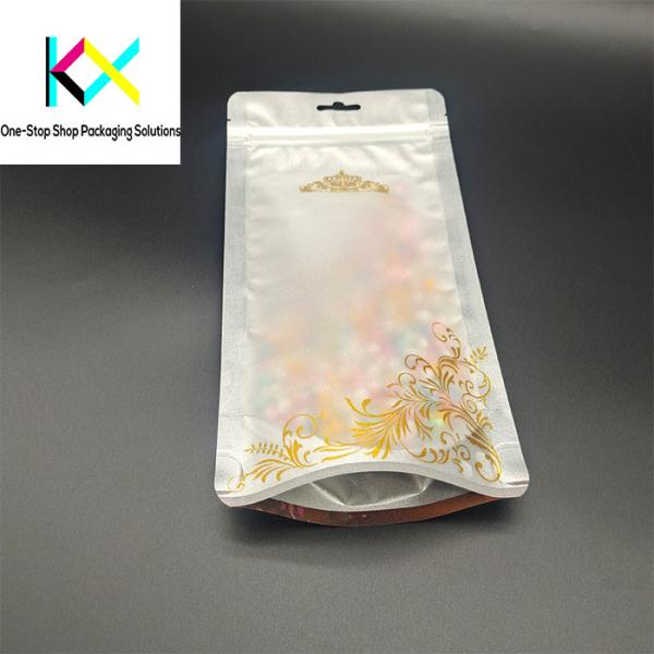 Clear Front Silver Backed Rotogravure Printed Pouches Aluminized Plastic Packaging