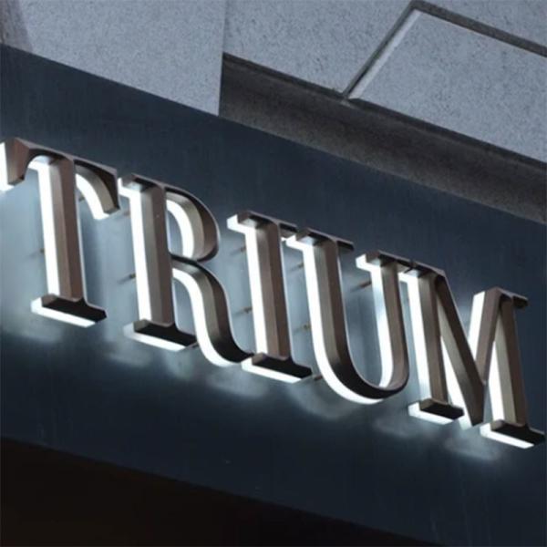 Custom Outdoor Store Front Signs Led Business Logo Signage Light Indoor Office Reception 3D Backlit Metal Sign Letter