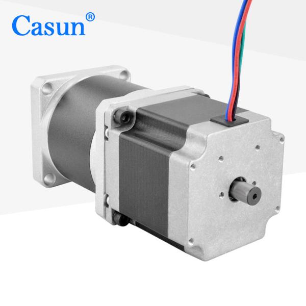 57*57*54mm NEMA 23 moteur à engrenage planétaire à double arbre 50/1 pour machine à extruder