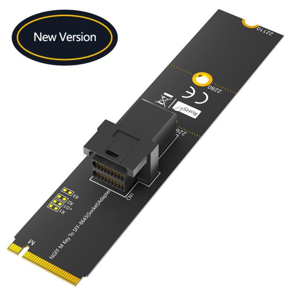 Модуль NVMe SSD M.2 с Mini SAS HD SFF-8643 адаптерным разъемом
