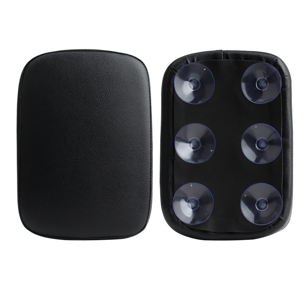 Motorcycle rear seat passenger cushion, black suction cup type, 8 suction cups ,6 suction cups, small seat cushion suitable for Harley-Davidson 883, 1200, 48 Chopper Bobber, universal motorcycle seat