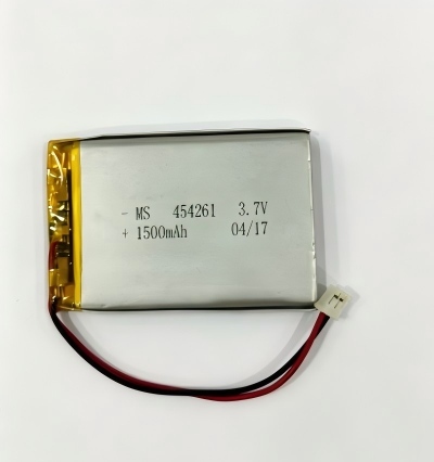 454261 3.7V 1500mAh Lithium Polymer Battery Pack with JST Connector | Rechargeable Li-Po Replacement Battery for GPS Tracker, Bluetooth Speaker, LED Light