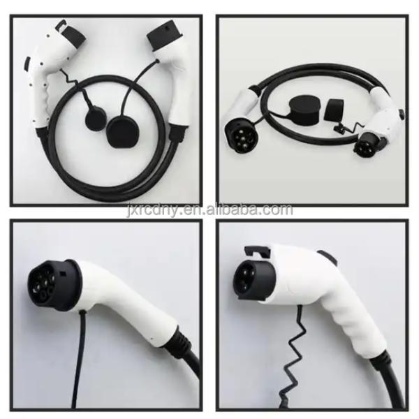 RDC Electric Vehicle EV Charging Cable 32A 220V GB/T To SAE J1772 EV Charger With 5m EVSE Cable