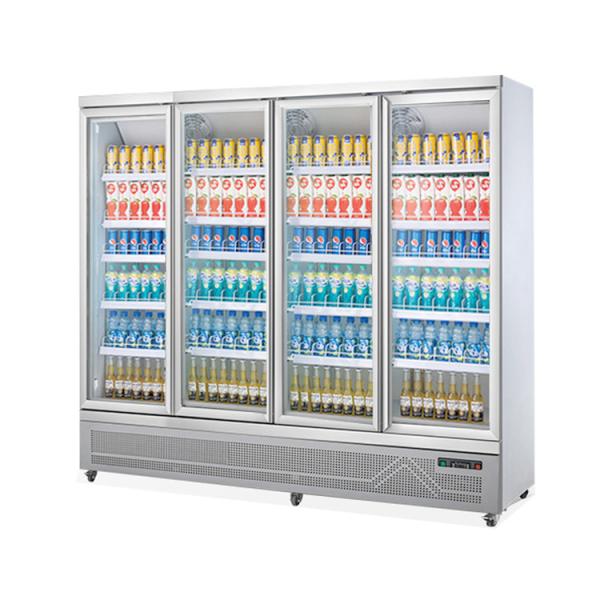 Commercial Refrigerated Beverage Coolers Glass Door Refrigerator Showcase