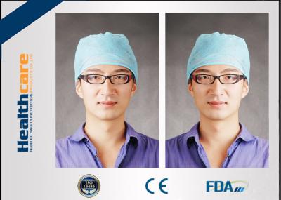 Doutor não tecido Cap With Elastic do tampão principal descartável azul médico para trás e floral
