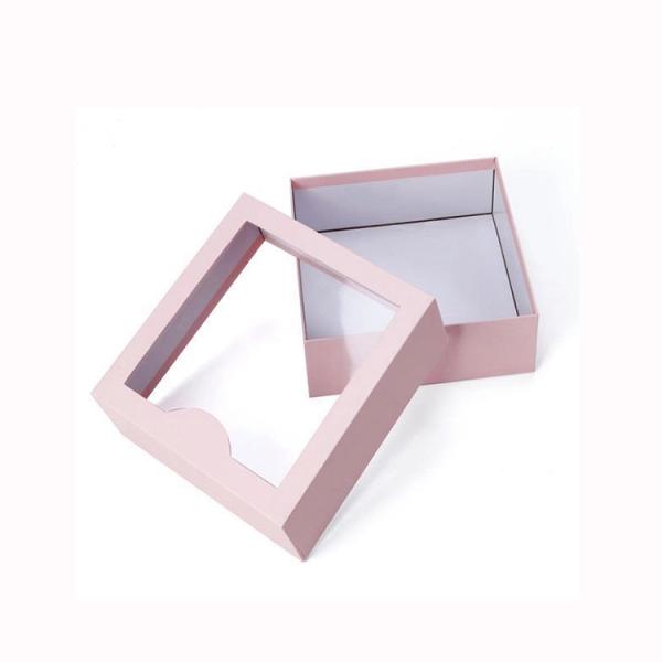 80gsm 350gsm Kraft Paper C1S Pink Gift Box For Clothing Packaging