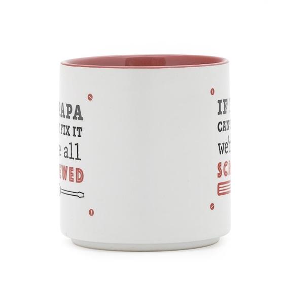 Ceramic Dad Mug Coffee Mug White Color With Creative WordsKING DAD Customized 12Oz For Gift