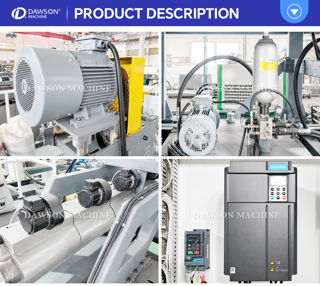 High Speed 4 Head Automatic Extrusion Blow Molding Machine for Plastic Bottle Making