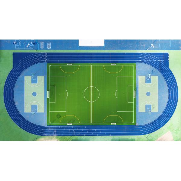 Deportes azules de 13m m Eco que suelan el atletismo de funcionamiento de goma de la escuela secundaria