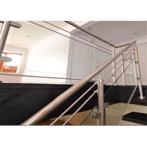 Exterior Upper Floor Stainless Steel Tube Railing , Stainless Steel Verandah Railings