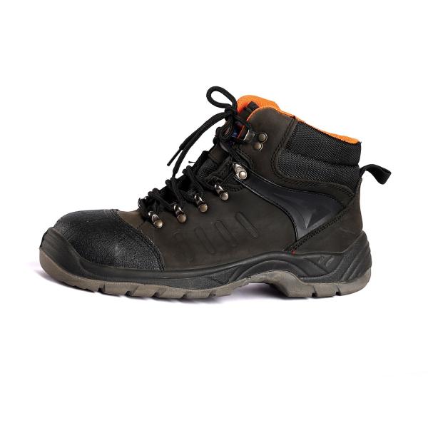 Genuine Leather Upper Safety Shoes for Impact and Compression Resistance PU Outsole Safety Boots