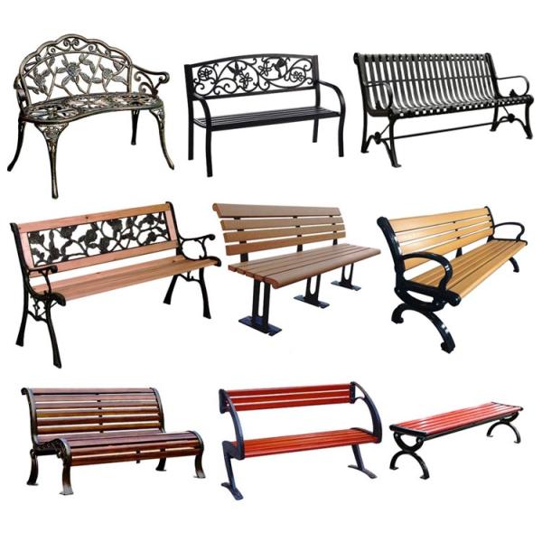 Metal Type Aluminum Love Seat Bench for Outdoor Patio Garden Balcony in Modern Design