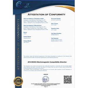 GUANGZHOU FUDE ELECTRONIC TECHNOLOGY CO.,LTD Certifications