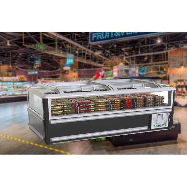 Kitchen Glass Door Combine Island Ice Chest Freezer Supermarket