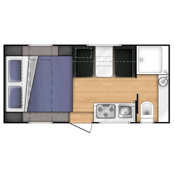 Petit de campeur de vacances compactes de remorque petit rv déplacement de remorques de Smallcampers