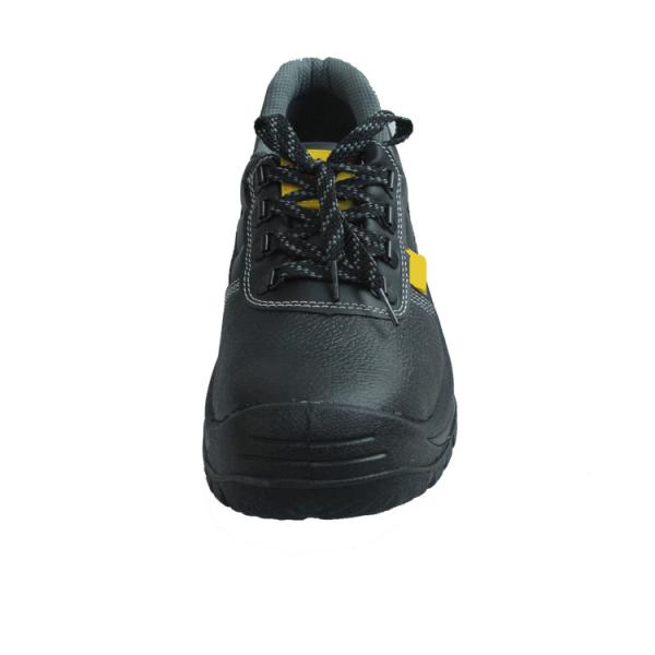 SHENGJIE Black Lace Up Closure PU Injection Safety Shoes For Ultimate Foot Protection Steel Toe