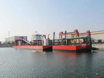 Navio de dragagem hidráulica de 24 polegadas dragagem descarga dragagem com cabeça de cortador profundidade de dragagem até 15 metros