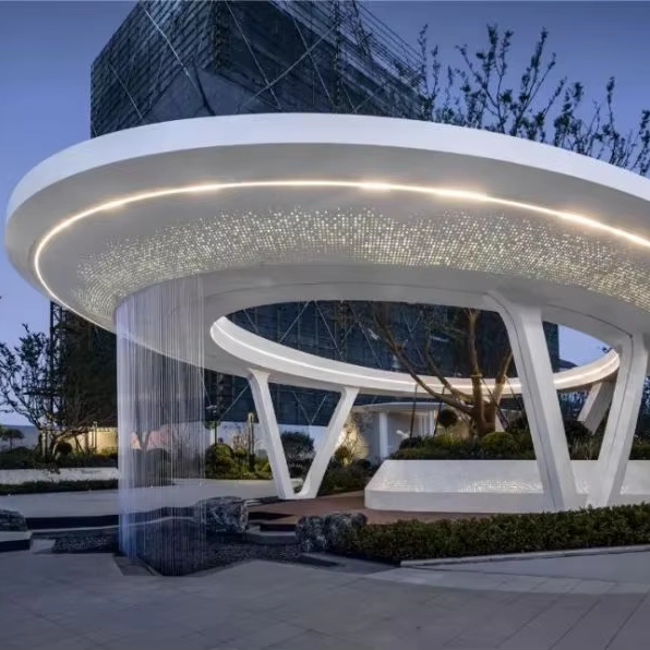 Premium Metal Shading Canopy for Architecture Garden Mall & City Infrastructure Projects High Quality Metal Crafts