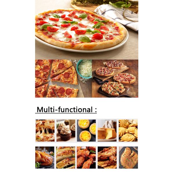 Одностеклянная торговая электрическая печь для пиццы для высокопроизводительных клиентов