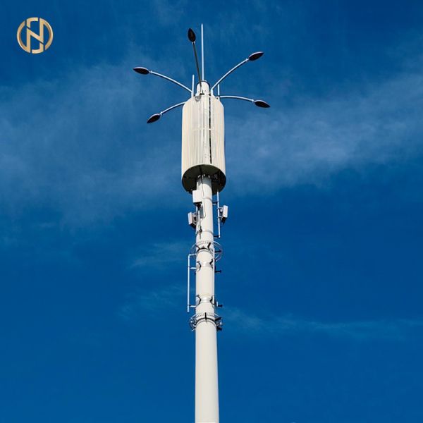 Galvanized 5G Communication Steel Pole for Outdoor Telecom Tower | Custom Monopole Cell Antenna Mast from China Manufacturer