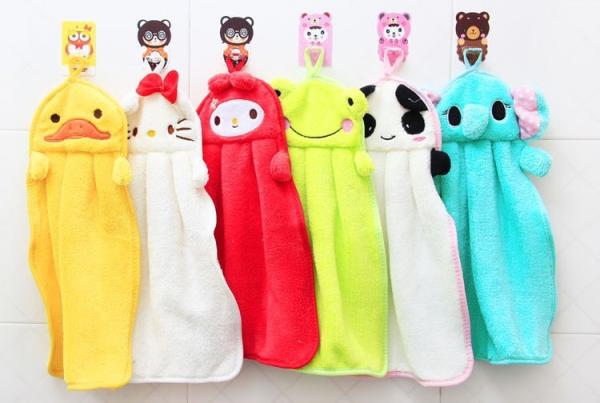 Cute Animal Microfiber Kids Children Cartoon Absorbent Hand Dry Towel Lovely Hand Towel