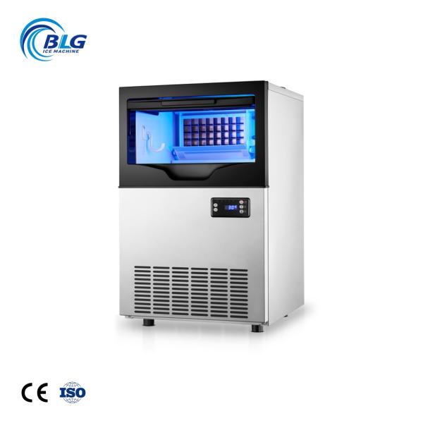 BLG Fully Commercial Automatic 40kg 90lb Ice Cube Maker for Home Use Small Catering Produces Smooth Block for Cold Drinks