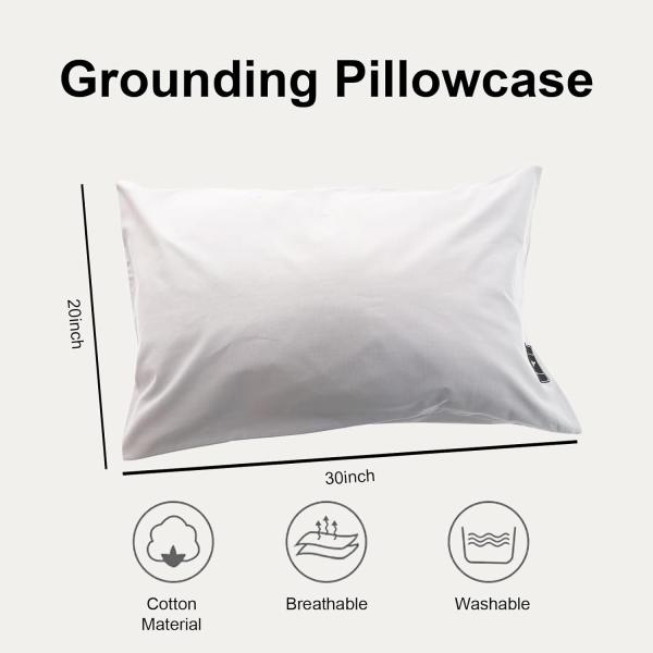 Get a Restful Sleep with Memory Foam Home Pillow and Conductive Grounding Pillowcase