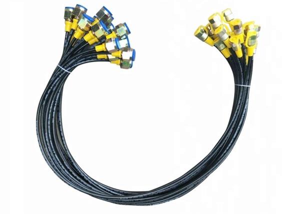 High Pressure Hydraulic Hose Pipe , Rubber Covered Flexible Hydraulic Hose