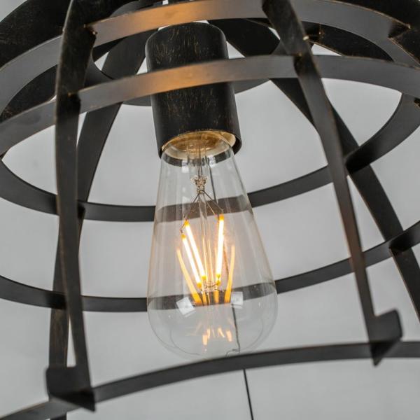 Black Metal Vintage Set Bar Industrial Pendant Lamp