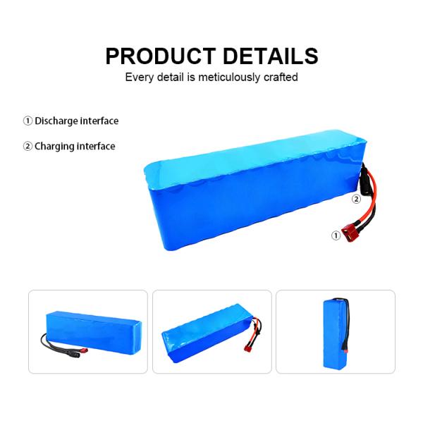 Зарядное литий-ионное аккумуляторное комплектующее 48в 10ах Электрический скутер аккумуляторный пакет