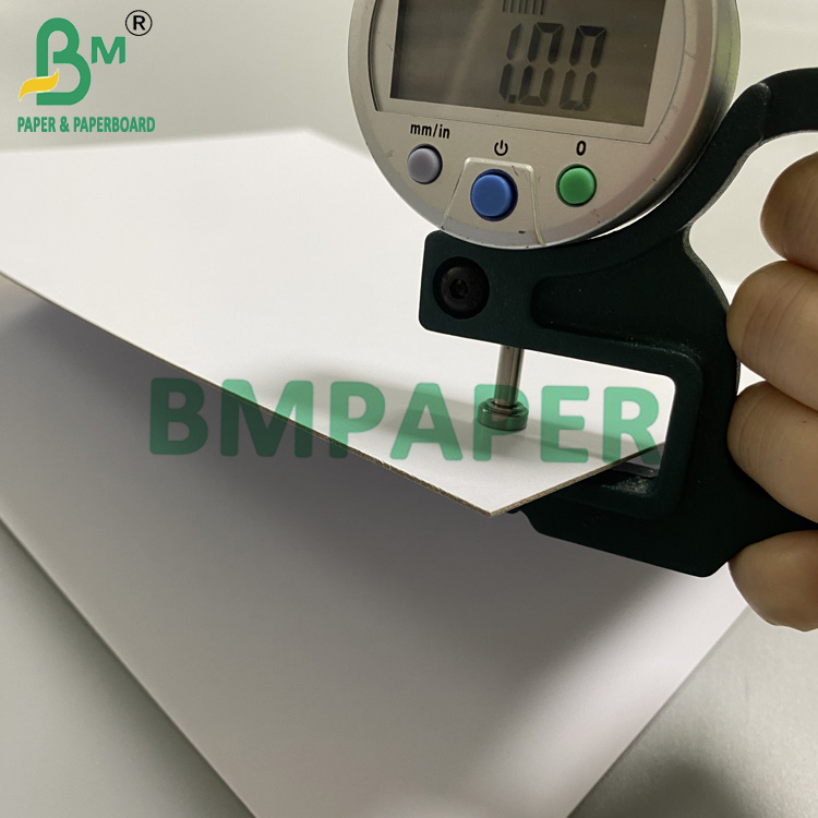 1mm 820gsm 2sides White Coated Laminated Paperboard With Grey Middle Duplex Board 1мм 820гм 2 стороны Белое покрытое ламинированное картоны с серой средней дуплексной карты