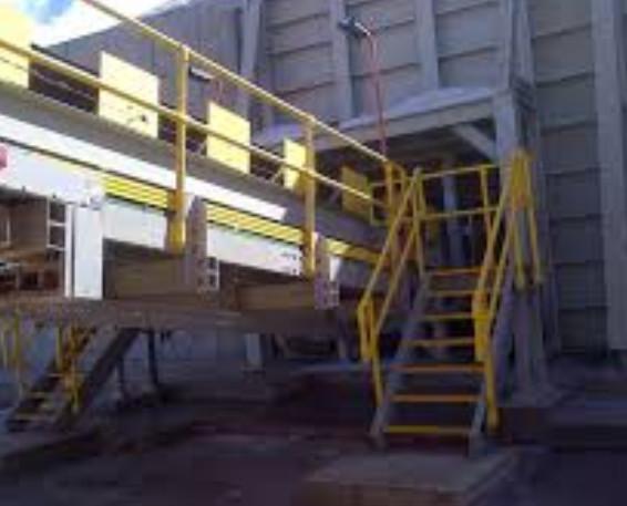 OEM Easy Access Routes FRP Handrail Frequently Use Durable Strong High Safety