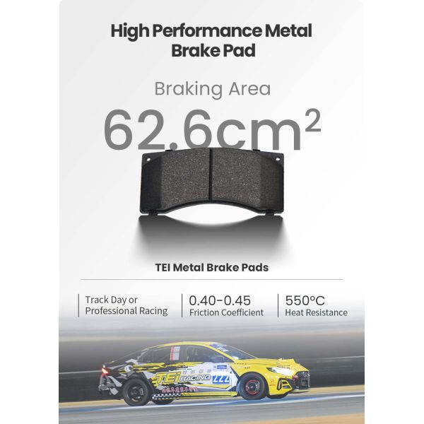 TEI GTS4 Performance Brake Kit 4 Piston Brake Calipers Racing Big Brake Kits for Subaru Impreza STI BRZ