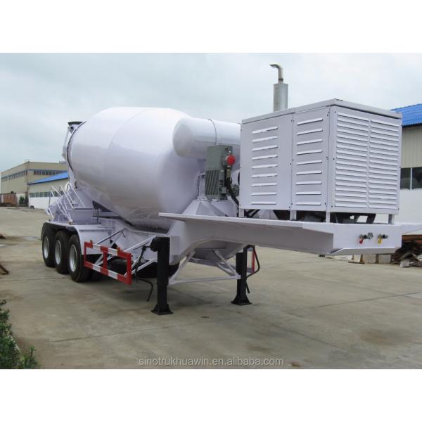 China high quality 3 axle concrete mixer semi trailer truck for sale