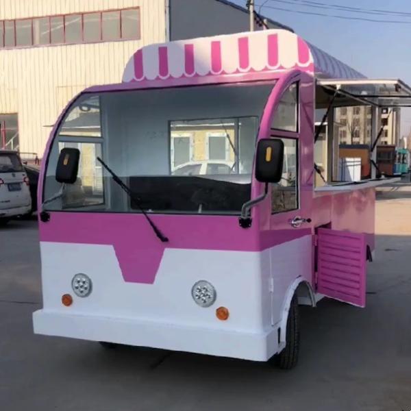 Outdoor Street Food Cart Electric Mobile Fast Food Snack Catering Bus Boutique Truck
