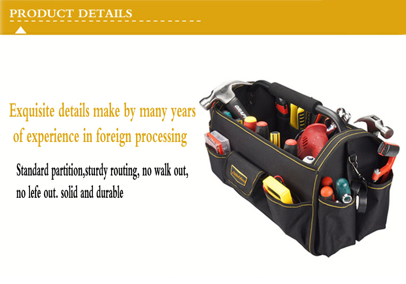 Heavy Duty Rolling Rugged Holding Backpack Porter Cable Tote Tool Bag for Electrician