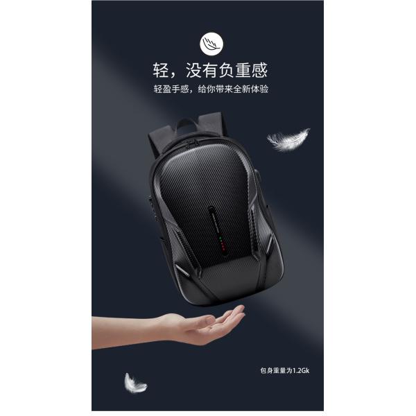 NEW BUSINESS BACKPACK DAILY COMMUTER BACKPACK MEN'S LARGE CAPACITY SHOCK-ABSORBING WATERPROOF SCHOOLBAG LAPTOP BAG