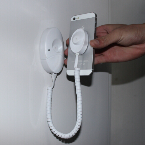 COMER Retail security display alarm holder for mobile phone wall mounted android tablet with charging cable