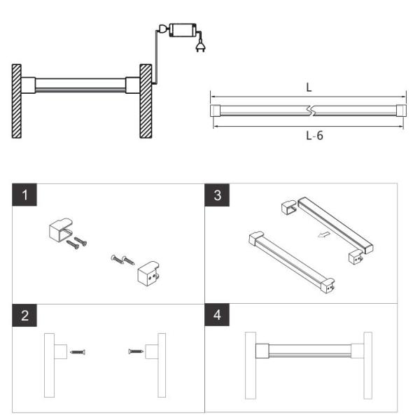 Long Life Furniture Cabinet Lighting Built - In Gated Induction DC 12V