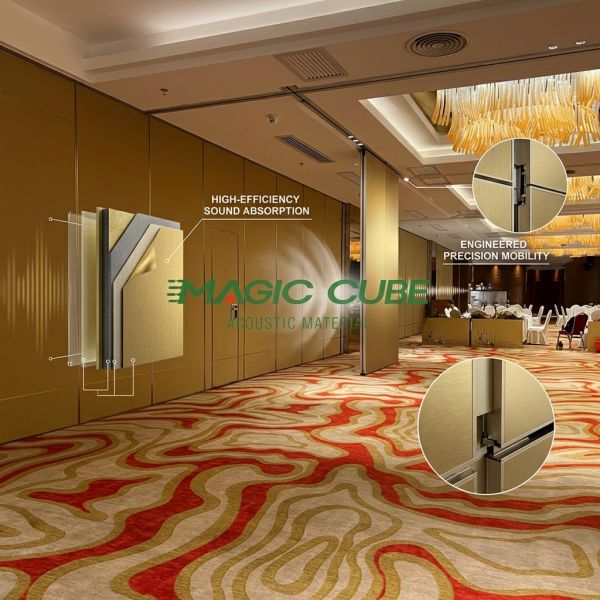 Polyester Fiber Acoustic Panel 600x1200mm 24mm Sound Absorbing Wall Board for University Lecture Hall Interior Decoration