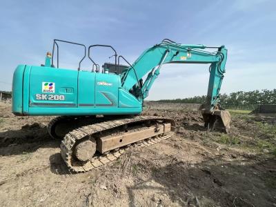 Kobelco SK200 Excavadora original usada Equipamento pesado de retroescavadeira 20 toneladas