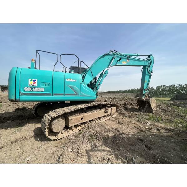 Kobelco SK200 Оригинальный использованный экскаватор Тяжелое буровое оборудование 20 тонн