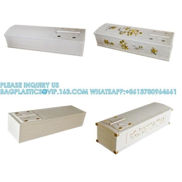 Japanese Plywood Casket Wooden Coffin With Flower Painting Casket Wooden Coffin OEM Japanese Wooden Coffin