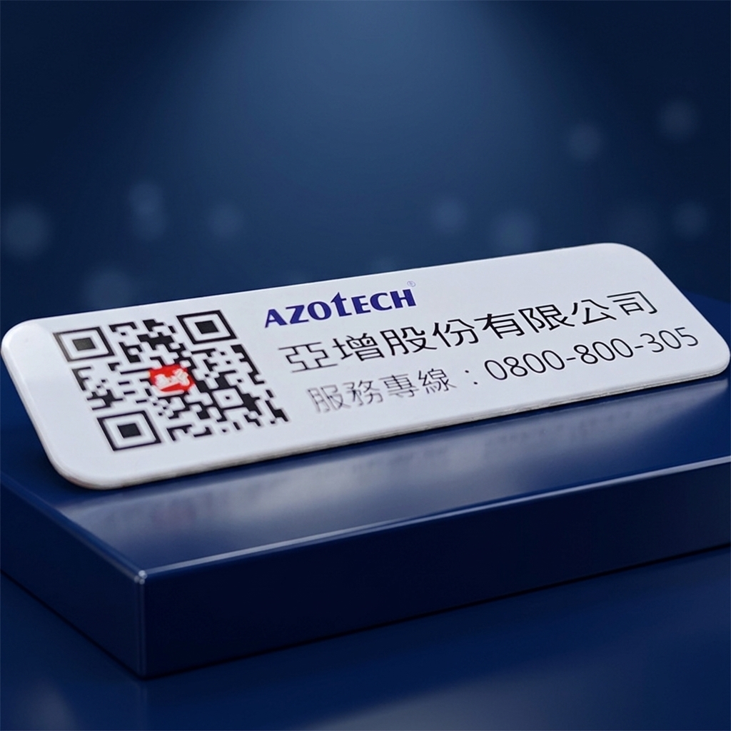 Custom Aluminum Serial Number Barcode Sticker Silk Printing Personal Design Metal Label