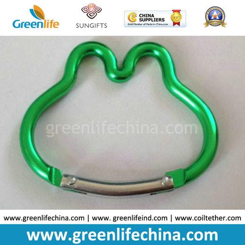 Popular bone shape fashion carabiner key holder manufacture irrregular shape custom hook