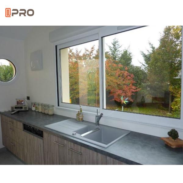 Janela de deslizamento de vidro dobro feita sob encomenda da liga de alumínio com grade