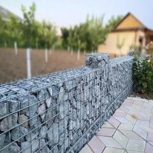 Hot Dip Galvanized Gabion Box with Galfan Coated Wire Mesh in 2m x 1m x 1m Size